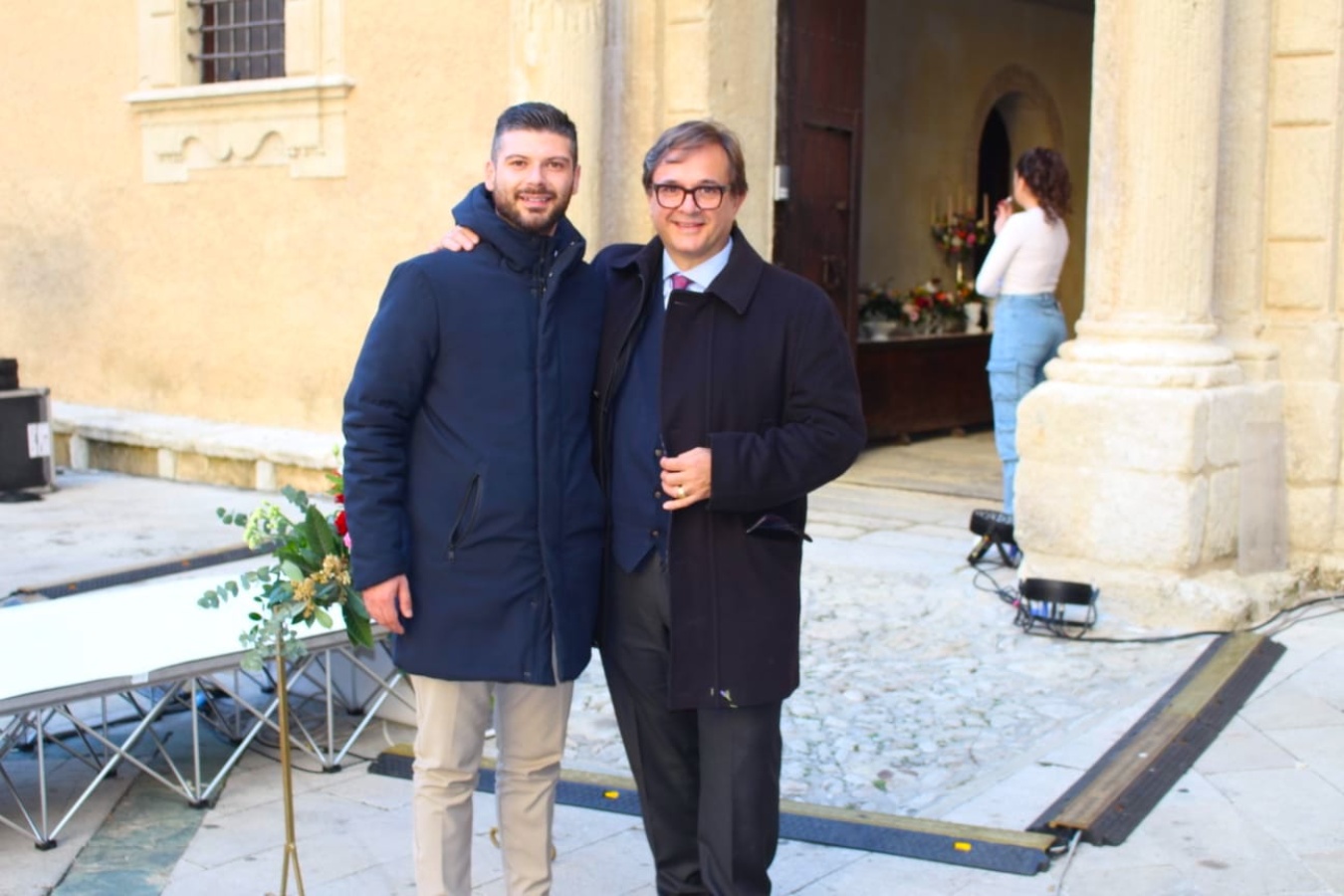 Con l'assessore Giuseppe Rocchetta